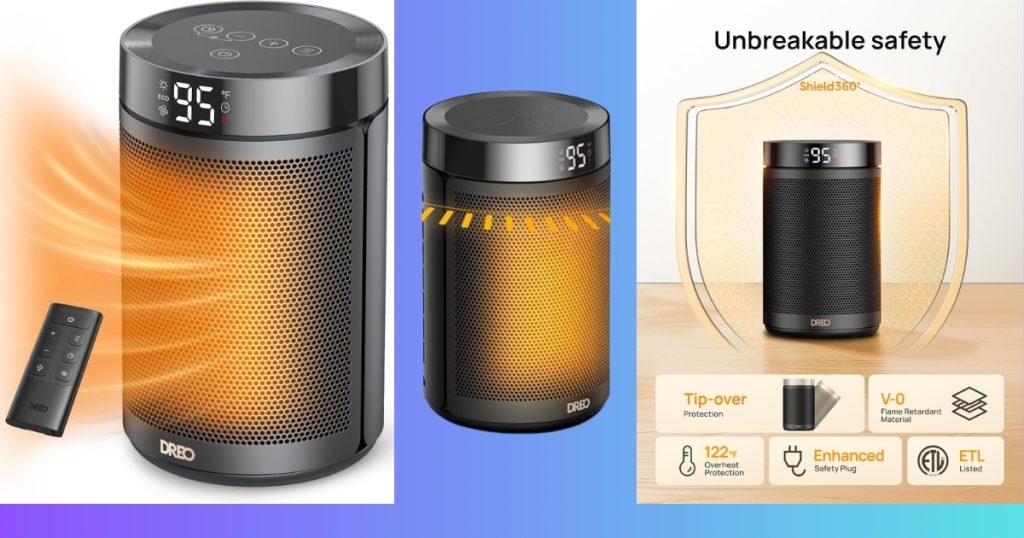 Best Portable Electric Dreo Space Heater for Indoor Use 2026 – Dreo 1500W Ceramic Heater Review