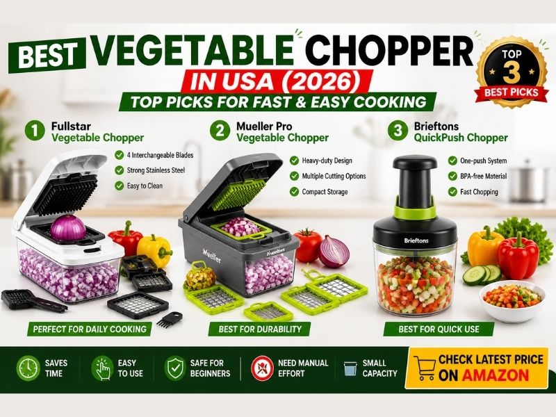 Best Vegetable Chopper in USA (2026) Top Picks for Fast & Easy Cooking